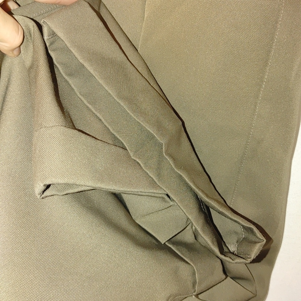 Nike Golf Pleated Cuffed Trouser Pants Olive‎ 2008 36 32 y2k - Picture 6 of 9